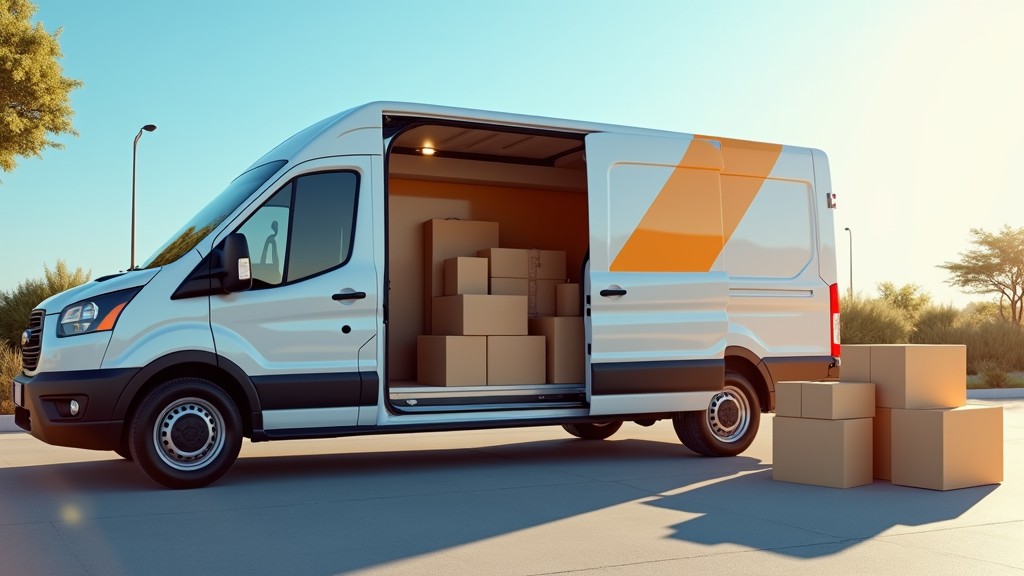 Delivery Van with Parcels