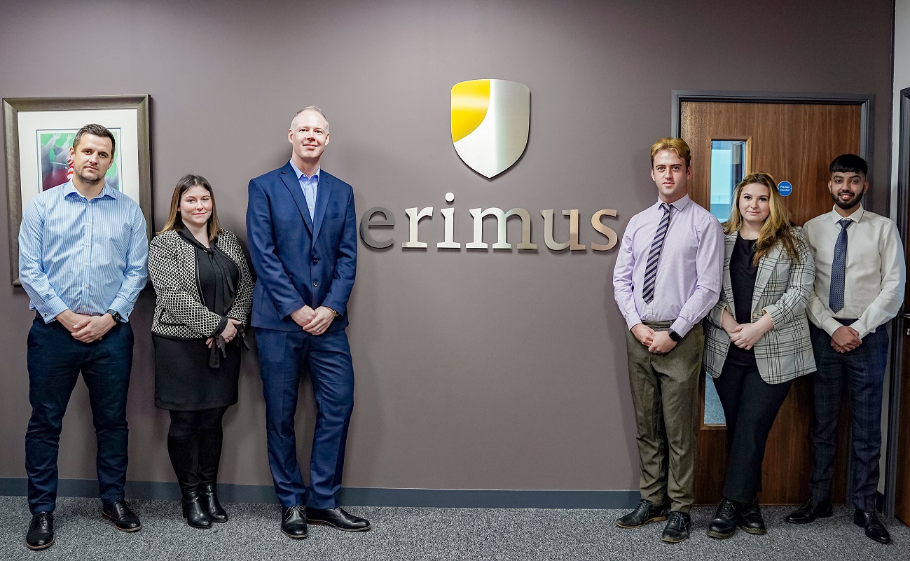 (L-R) Ed Emerson, Hannah Gardner, Lee Elgie, Harry Wood, Rhianna McHale, Ibby Matloob of Erimus