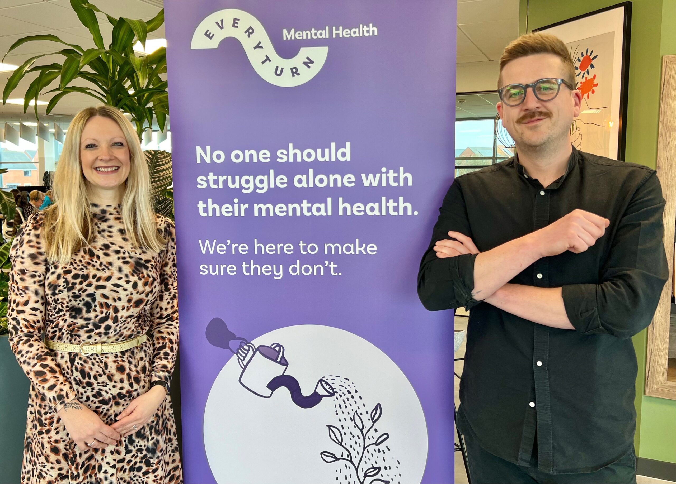 Sarah Dewar, Chief People Officer at Everyturn Mental Health & Adam Crampsie, CEO of Everyturn Mental Health