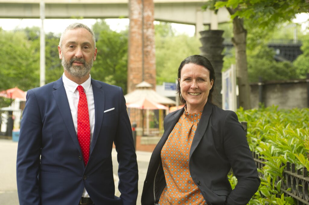 Readysalted founder Simon Honeywood with Susan Snowdon of NEL Fund Managers