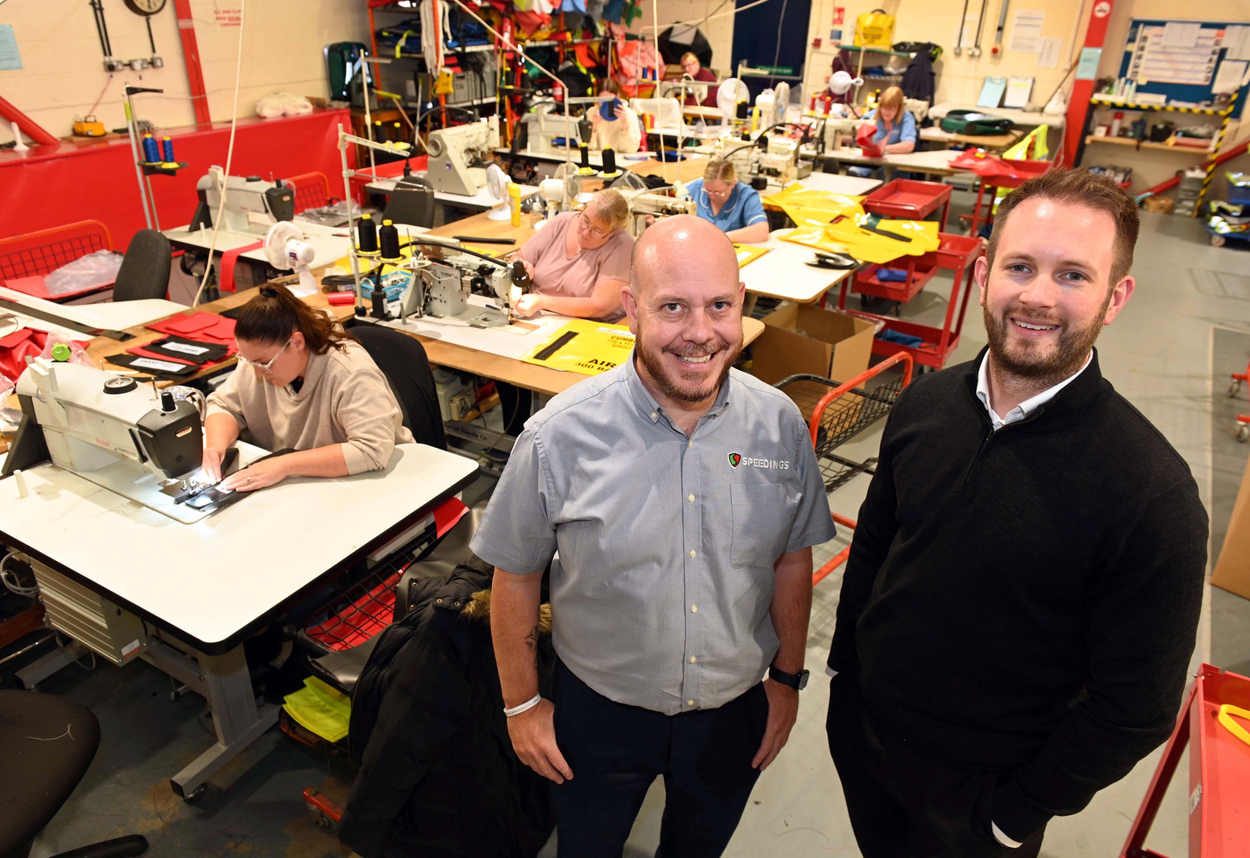 Robert Hammal, managing director at Speedings Ltd, with Mike Guellard of NEL Fund Managers