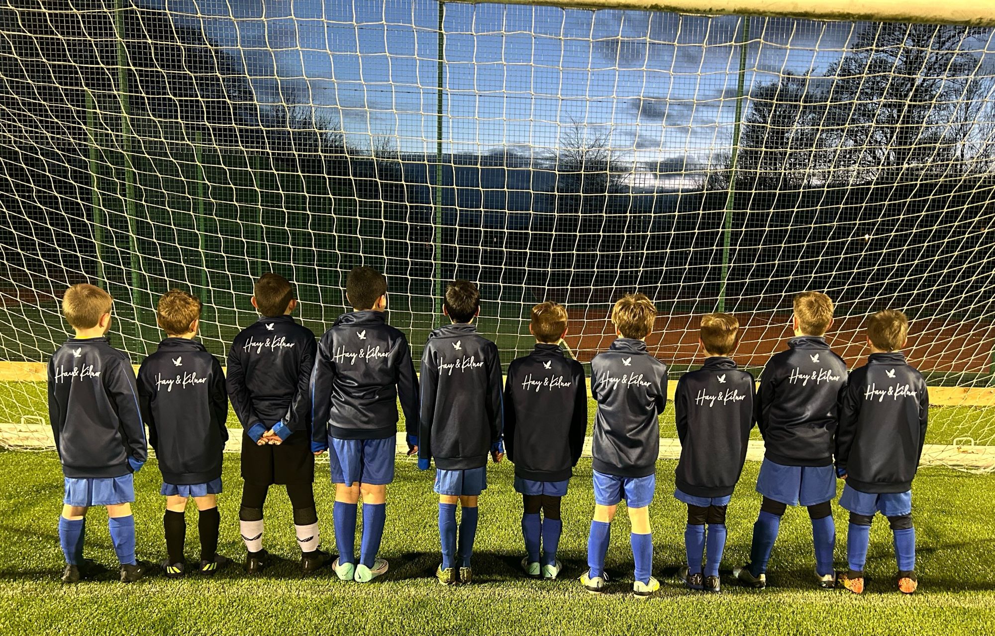 Heaton Hawks Falcons Under Eights in their Hay & Kilner-sponsored kit