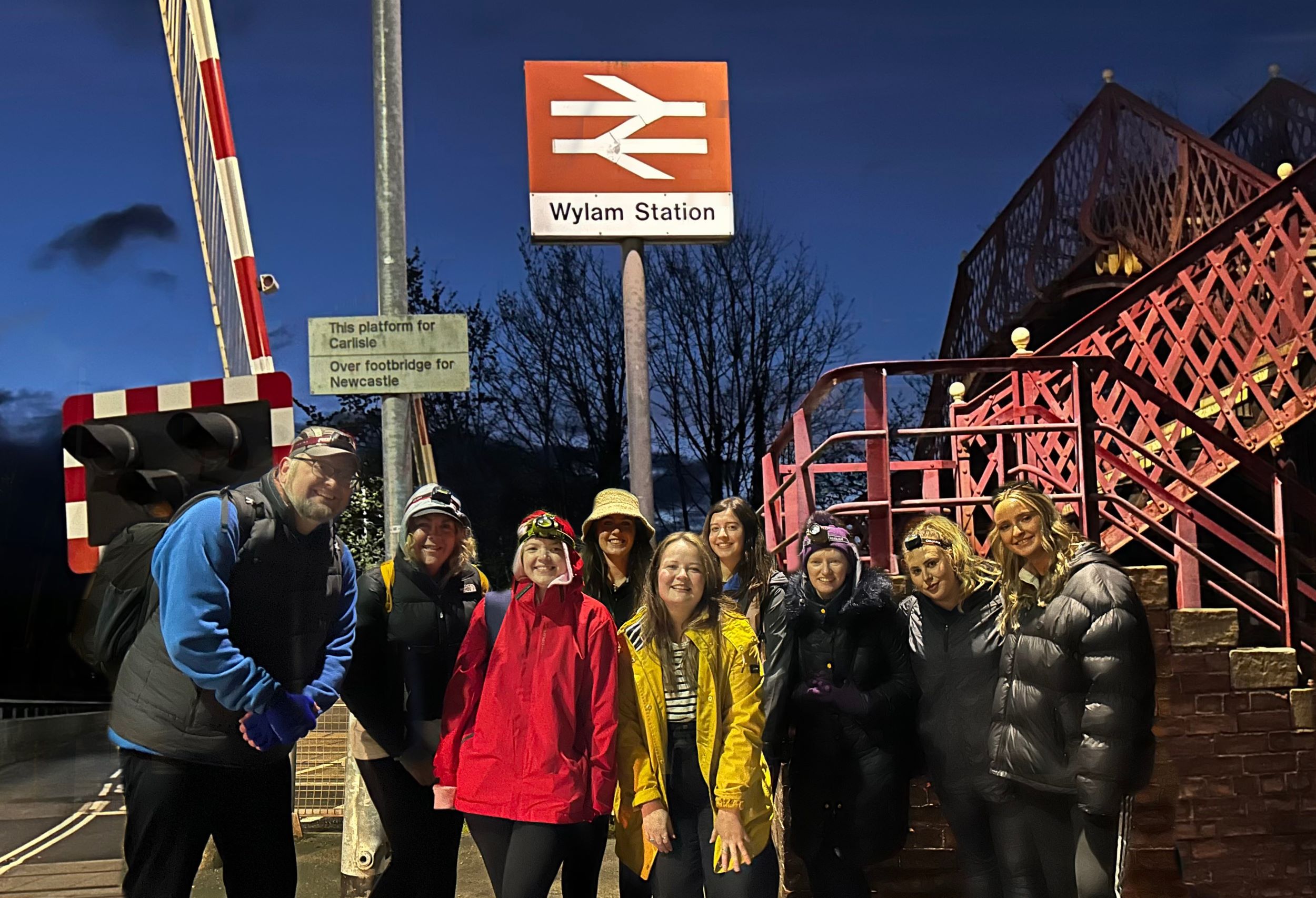 The Hay & Kilner team at the halfway point of their walk