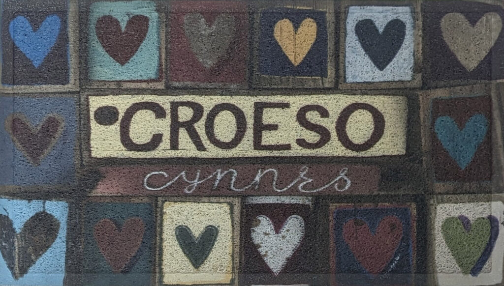 Croeso Door Mat cutout