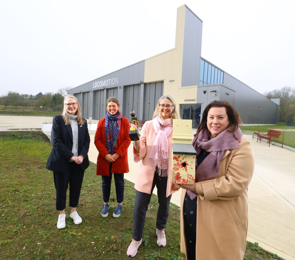 (from, left) Sarah Price, head of Locomotion, Liv Graham of the Banks Group, Julie White, campaign director – NRM and Locomotion, and Lucy Hinds of the Banks Group