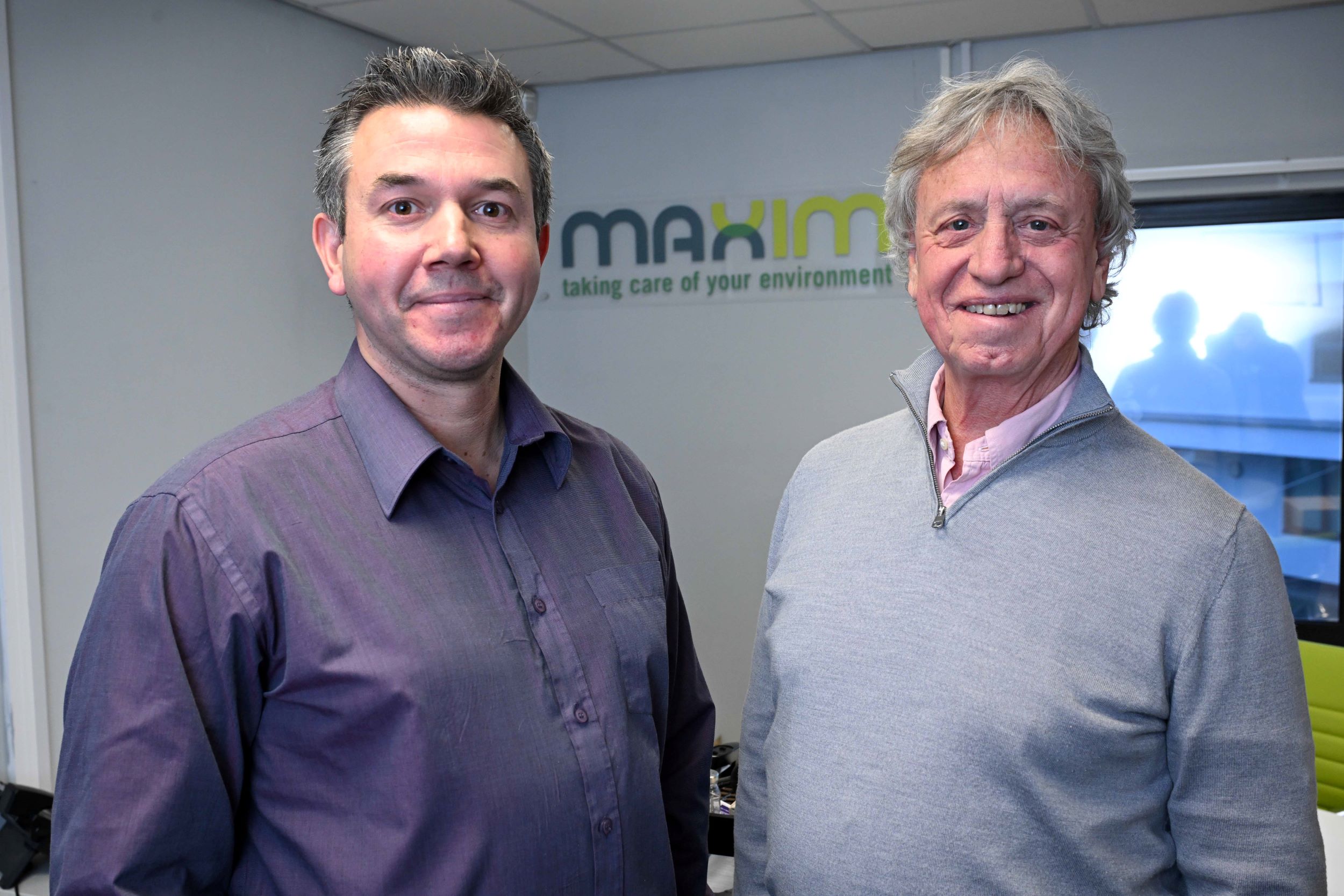 Maxim FM finance director Richard Pattinson and founder/managing director Graham Conway