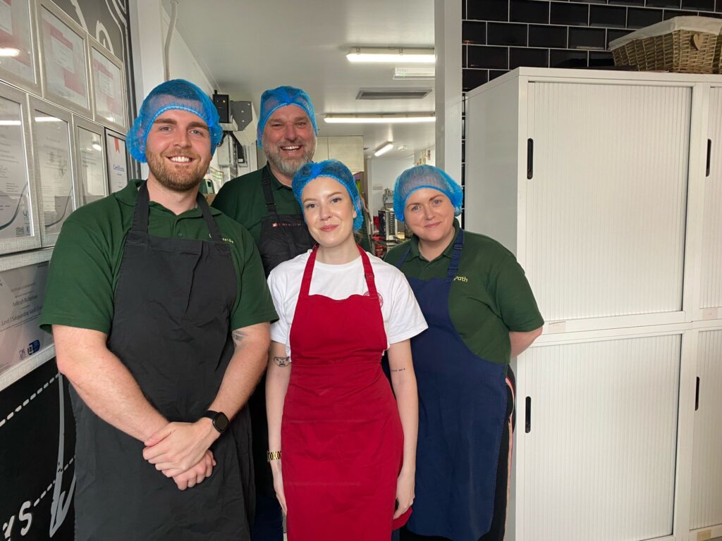 (from left) Dan McCormack, Gary Pickering, Katie Walvin and Lynne Wilson of OnPath Energy