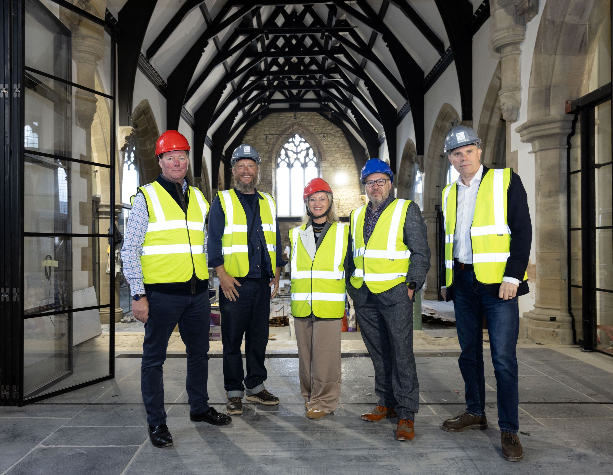(from left) Charles Renwick of Lycetts, Lighthouse Project Chief Executive Ben Roman, Sue Jenkins and Andrew Bass of  Benefact Trust and Lighthouse Project Trustee Mark Squires