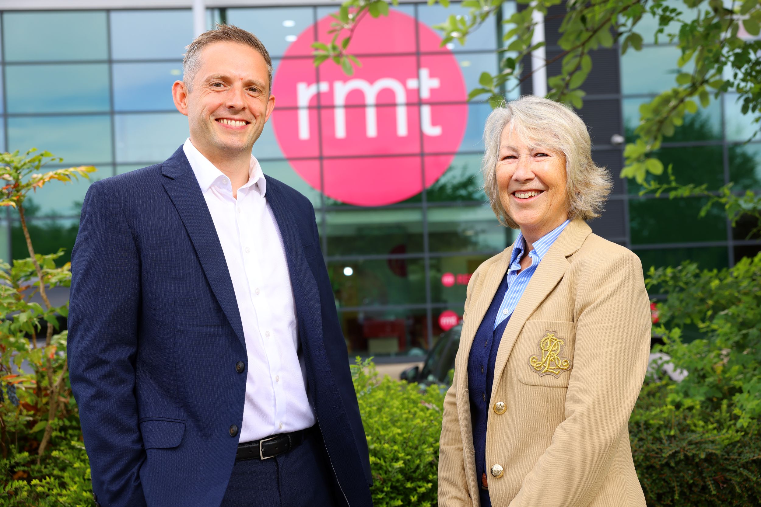 Chris Brown with Maxine Pott, head of healthcare at RMT Accountants & Business Advisors