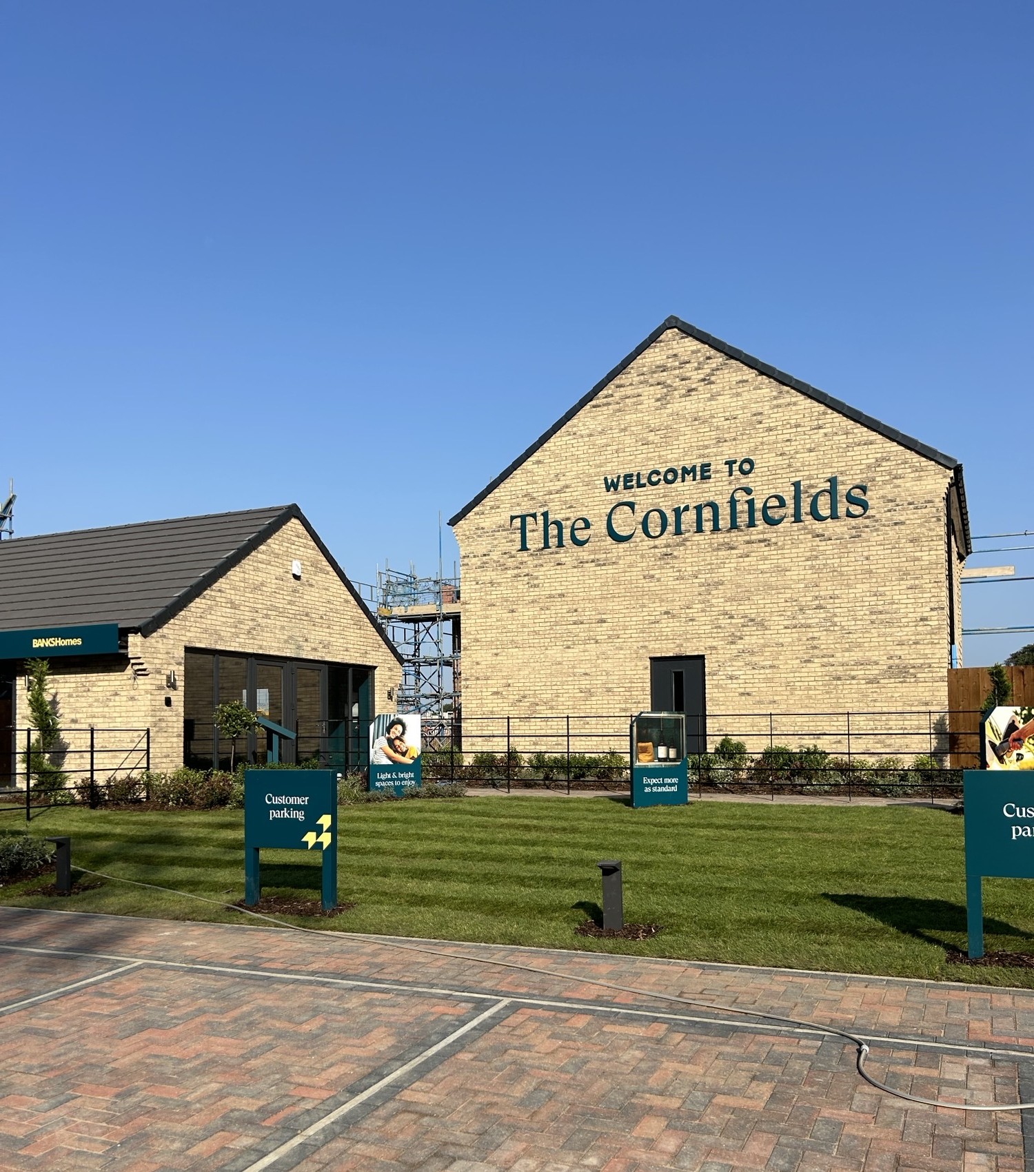 Work in progress at Banks Homes' new Cornfields residential development in Yarm