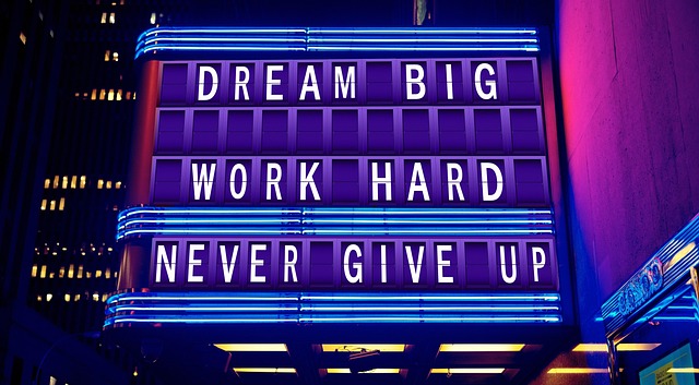 never give up photo