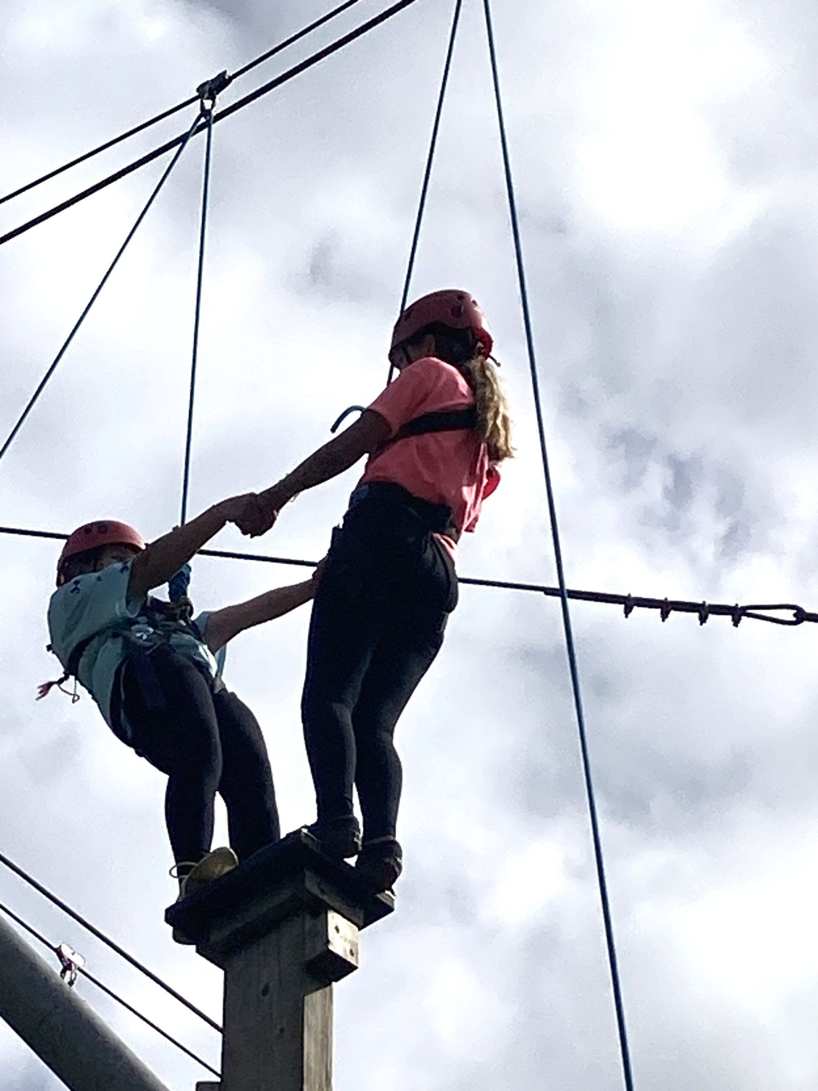 Young people from West Rainton at the Moor House Adventure Centre